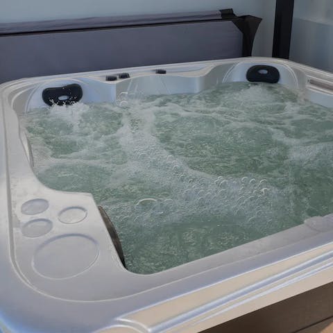 Relax in the hot tub after a cycle around Northern Tenerife