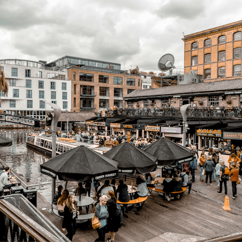 Stay a short walk away from bustling Camden Market