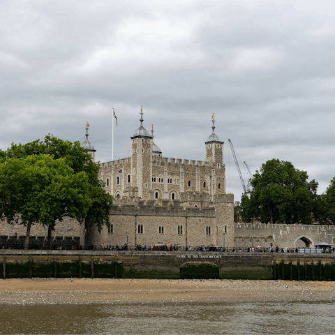 Hop on the DLR and take the two-minute trip to the Tower of London