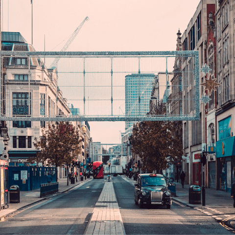 Take advantage of your central location, moments away from Oxford Street