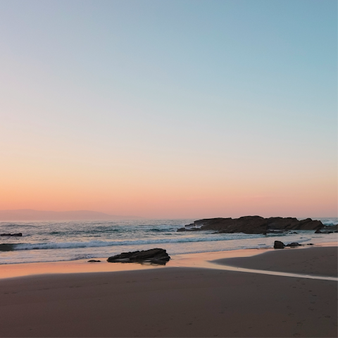 Explore the dramatic Galicia coastline – the beach is just 5 kilometres away