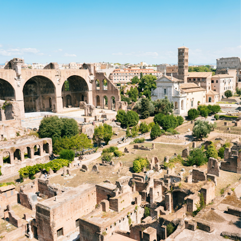 Explore the city's ancient past at the Roman Forum