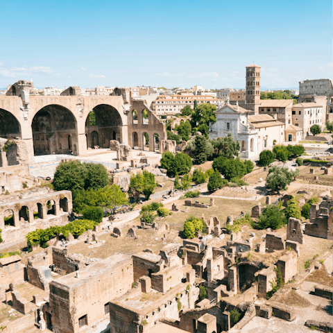 Explore the city's ancient past at the Roman Forum
