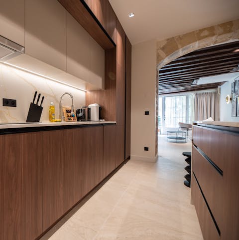Whip up a delicious home-cooked meal in the spacious kitchen