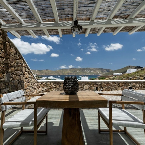 Sip your morning coffee from the sun-dappled terrace