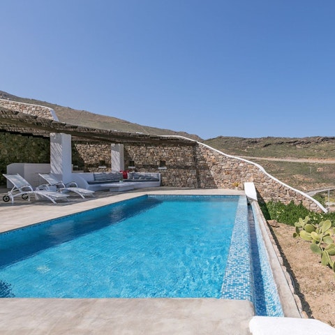 Enjoy a few refreshing laps of the infinity pool