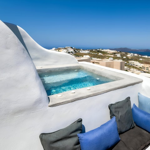 Relax in the rooftop Jacuzzi while admiring the scenery