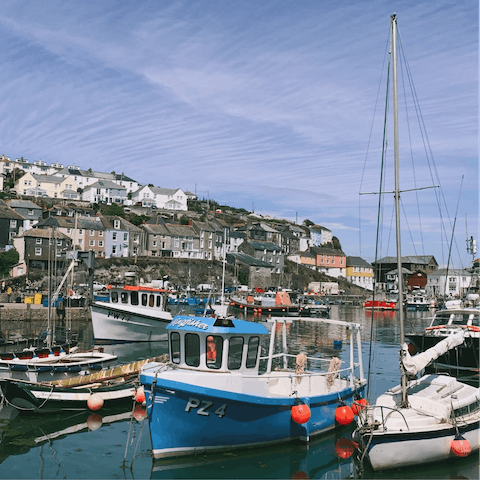 Take a twenty-minute drive to the cute town of St Austell
