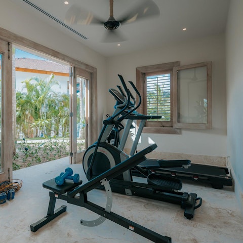 Get your heart pumping with a high intensity workout in the home gym