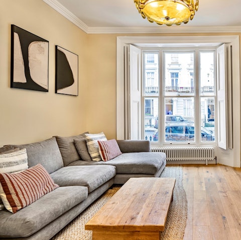 Curl up with a good book on the sofa