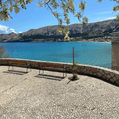 Daydream whilst looking out across the beauty of the island