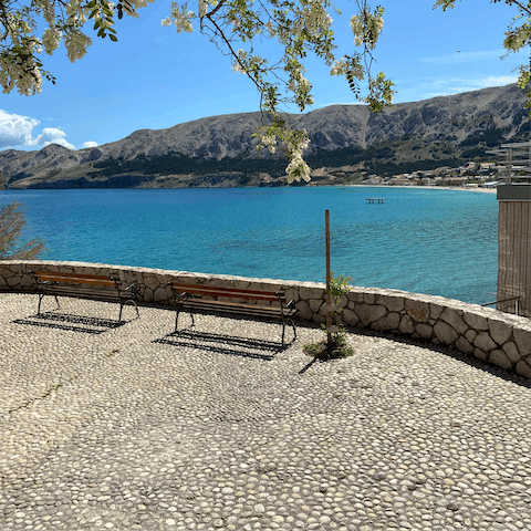 Daydream whilst looking out across the beauty of the island