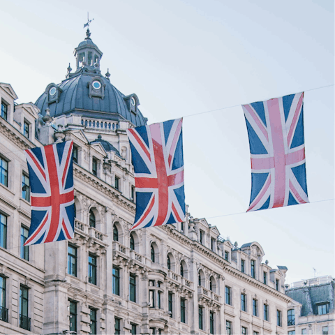 Head into central London – just a fifteen-minute train ride away