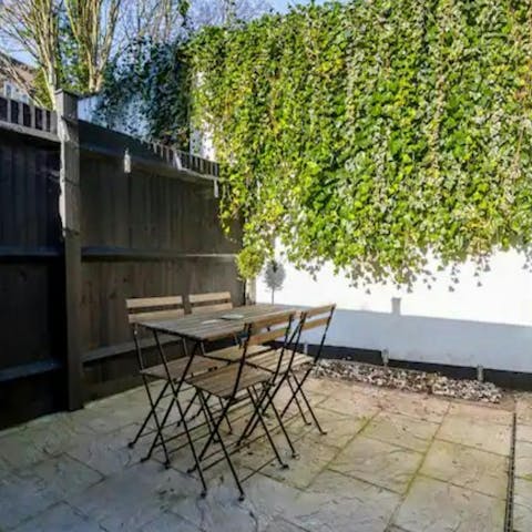 Slow down with evening drinks on the terrace