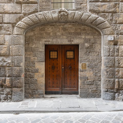 Stay in a medieval tower dating back to the 1100s