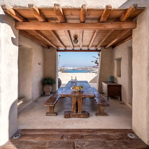 Gather around the monastery table for group meals