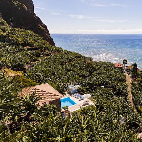 Take in the epic location in the Madeiran countryside