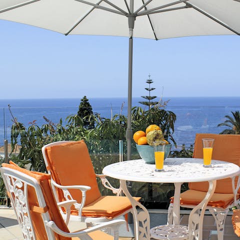 Enjoy an al fresco drink on the terrace