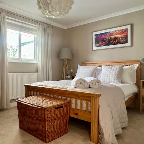 Bank a peaceful night's sleep in the cosy bedrooms