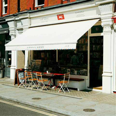 Enjoy your morning coffee stop in Marylebone