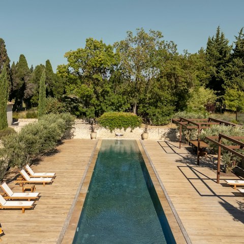 Enjoy space for a proper swim in the 25m pool