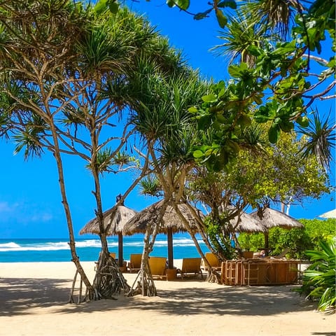 Take a trip to the beach – Seminyak Beach is only a ten-minute drive away