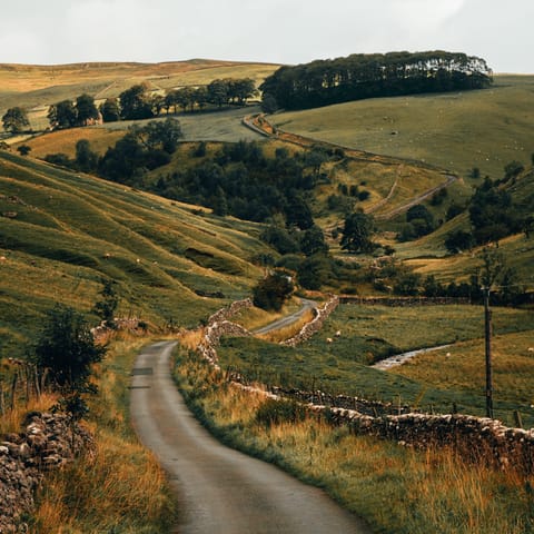 Go walking in the bucolic North Yorkshire countryside, which you can easily reach from this home