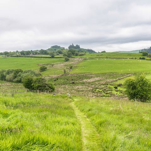 Enjoy the incredible views of surrounding North Wales countryside and the Berwyn Mountains