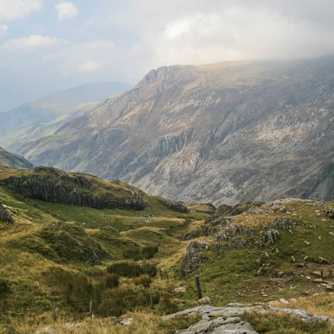 Climb up Snowdon mountain at Snowdonia National Park – only a fifteen-minute drive away