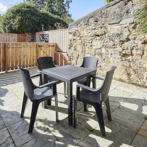 Savour sunny days on the patio