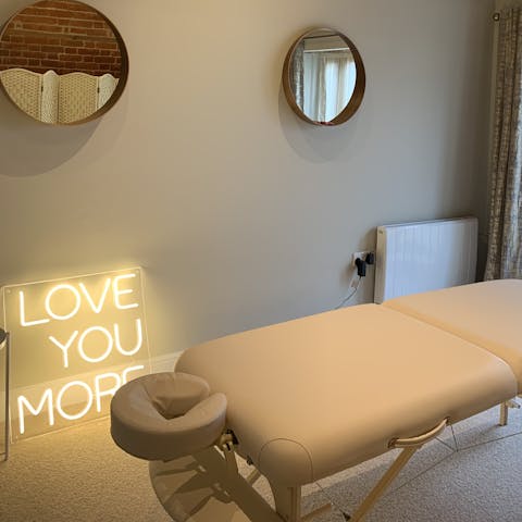 Book a massage in your host's salon