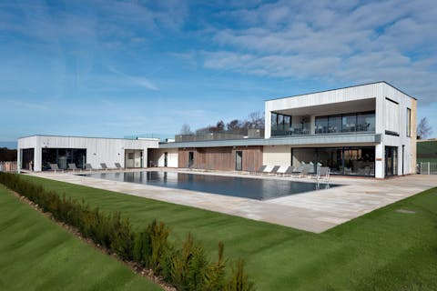 Start the day with a refreshing swim in the communal pool