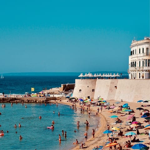 Spend the day at the beach – Gallipoli is a short drive away