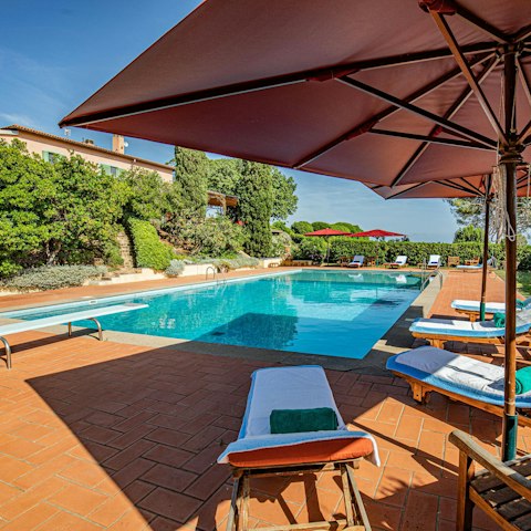 Drift off by the pool to the sound of cicadas and birdsong
