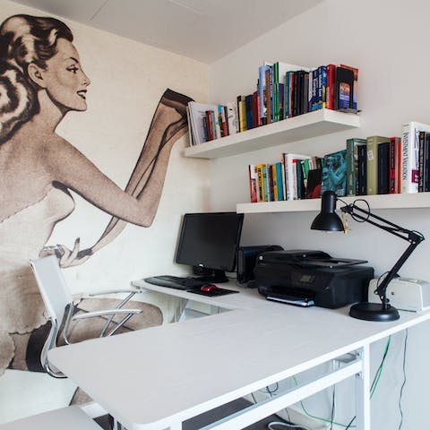 Getting some work done during your stay