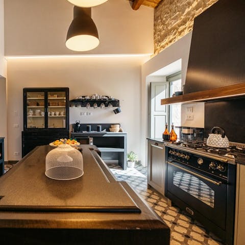 Cook up a feast in the farmhouse kitchen