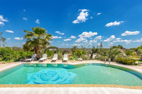 Cool off from the Italian heat with a refreshing swim in the pool