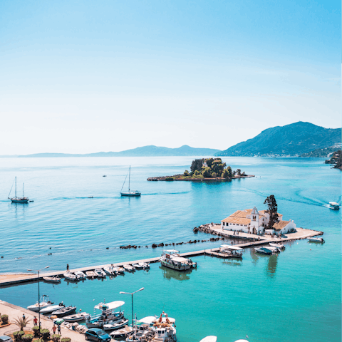 Enjoy the stunning views and idyllic beaches of Corfu