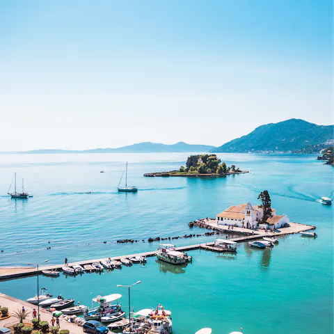 Enjoy the stunning views and idyllic beaches of Corfu