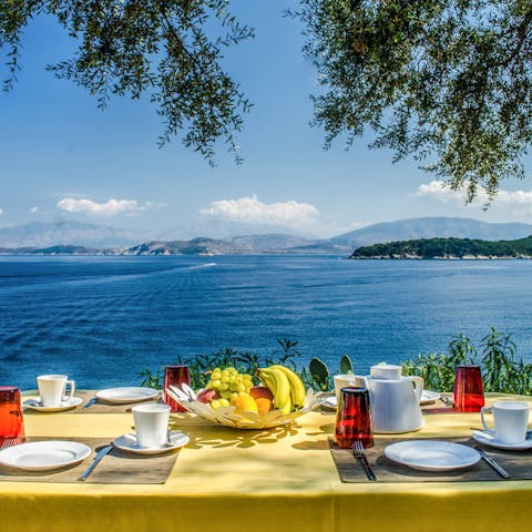 Savour delicious alfresco feasts in a setting fit for Greek gods