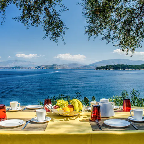 Savour delicious alfresco feasts in a setting fit for Greek gods
