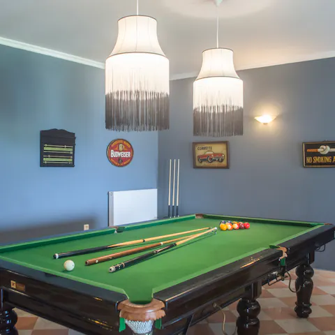 Challenge your friends to a round of pool