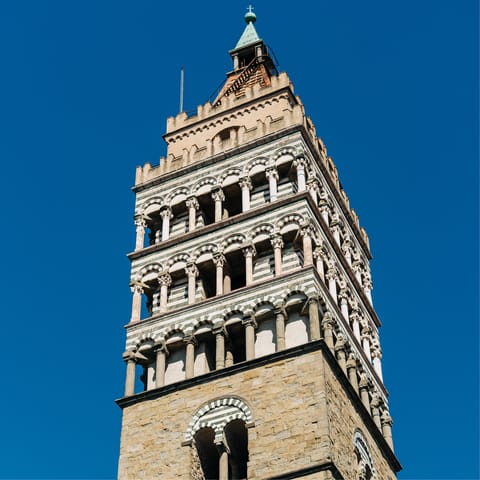Admire the silver altar of Cathedral of San Zeno in Pistoia – you can drive there in an hour