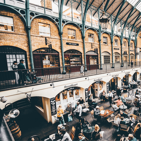 Wander around Covent Garden Market, which is a twenty-two minute walk away