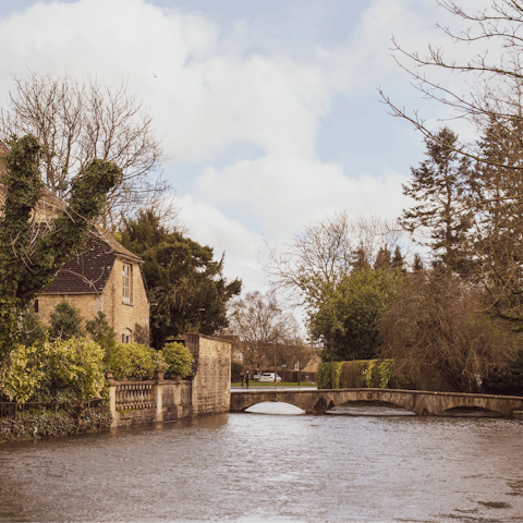 Take a day-trip to Bourton-on-the-Water – it's a twenty-minute drive