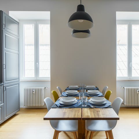 Tuck into a delicious Italian dinner made with local produce
