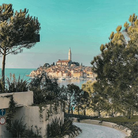 Take a day trip to charming Rovinj, just 13km away