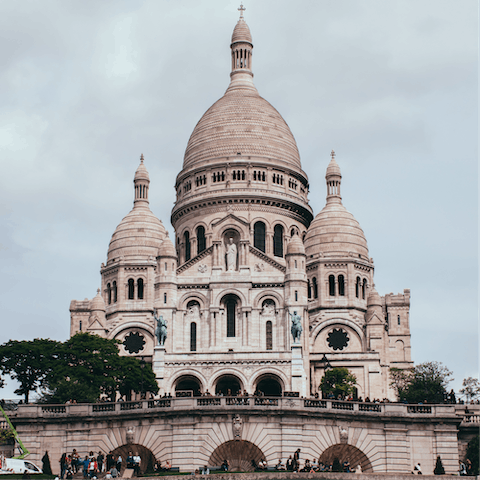 Take a fifteen minute stroll to Sacré-Cœur for dreamy views of Paris