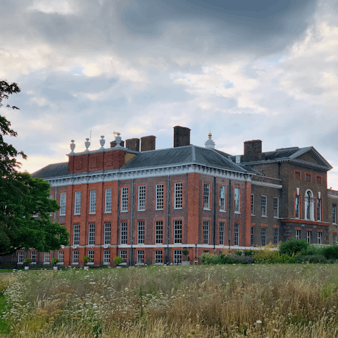 Explore the gardens of Kensington Palace – it's a short walk away