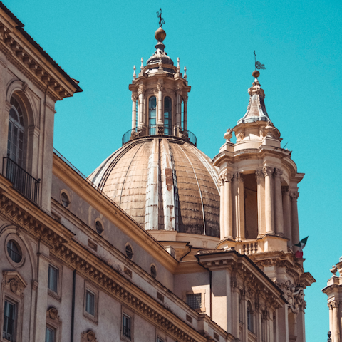 Admire the architecture in Piazza Navona
